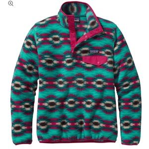 Women's Lightweight Synchilla® Snap-T® Pullover in Wild Desert print, size L